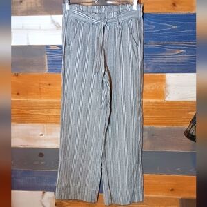 SO Linen Blend Wide Leg Palazzo Pants M